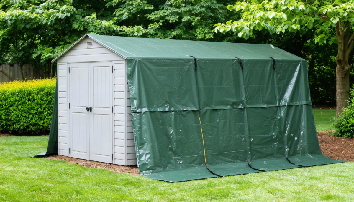 découvrez comment protéger efficacement votre abri de jardin du ruissellement d'eau grâce à une bâche adaptée et durable, pour préserver votre espace extérieur en toutes saisons.