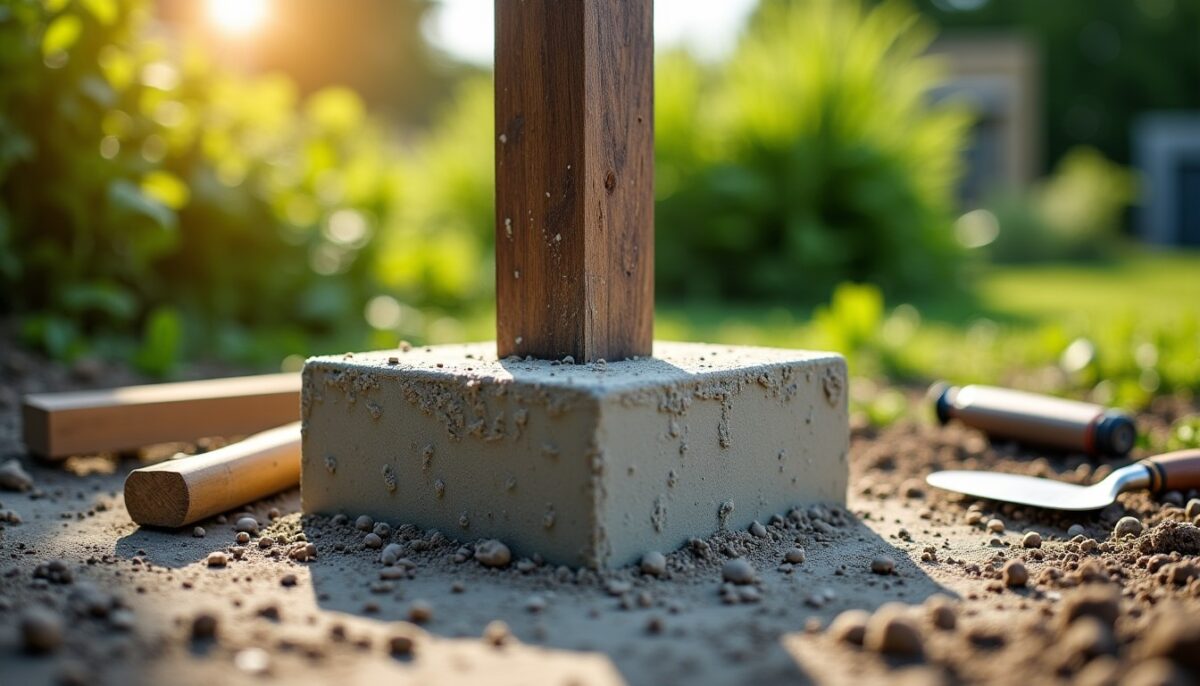 Comment fixer solidement un poteau en bois dans le béton : guide complet, conseils de profondeur et pièges à éviter