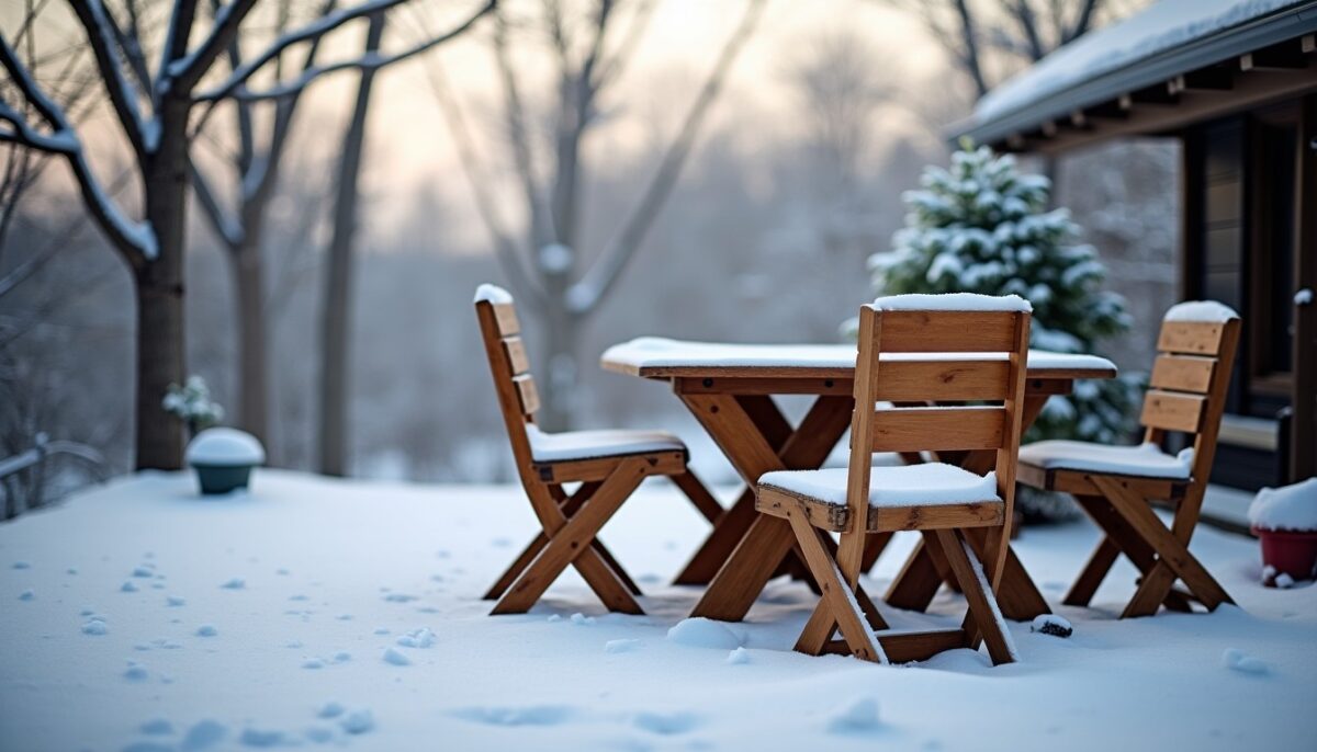 Faut-il laisser son salon de jardin à l'extérieur pendant l'hiver ?